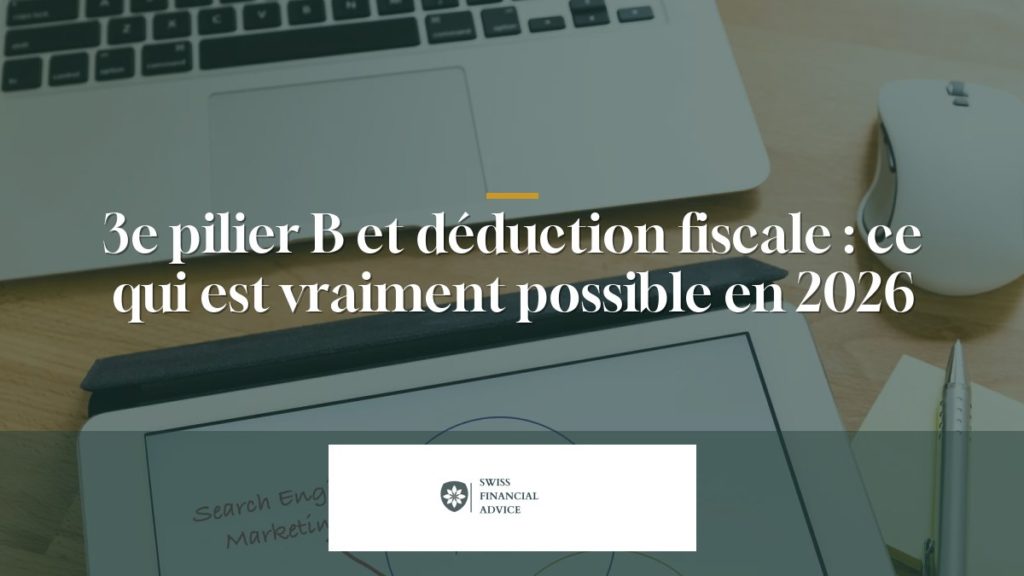 3e pilier B et déduction fiscale : ce qui est vraiment possible en 2026