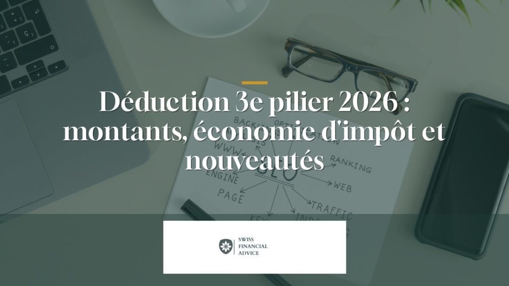Déduction 3e pilier 2026 : montants, économie d'impôt et nouveautés