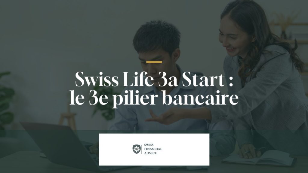 Couple préparant son 3e pilier sur ordinateur, illustration de Swiss Life 3a Start