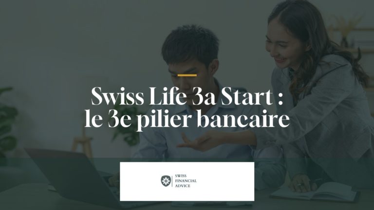 Couple préparant son 3e pilier sur ordinateur, illustration de Swiss Life 3a Start