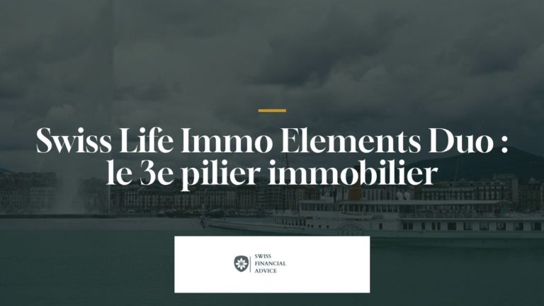 Vue de Genève et de ses immeubles, illustration de Swiss Life Immo Elements Duo